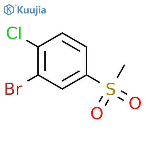 2-Bromo-1-chloro-4-methanesulfonylbenzene structure