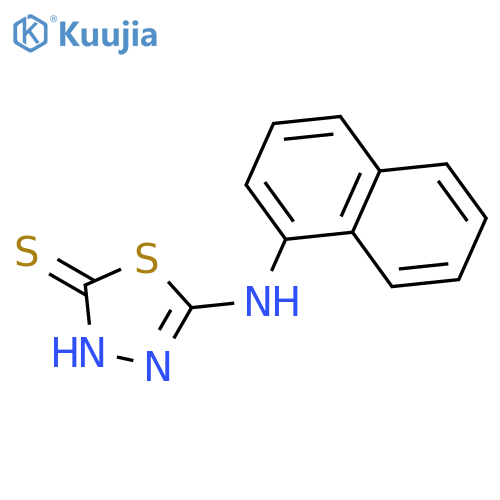 1,3,4-Thiadiazole-2(3H)-thione, 5-(naphthalenylamino)- structure