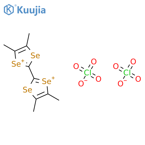 2,2'-Bi-1,3-diselenol-1-ium, 4,4',5,5'-tetramethyl-, diperchlorate structure
