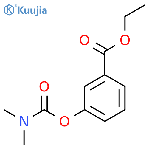 Benzoic acid, 3-[[(dimethylamino)carbonyl]oxy]-, ethyl ester structure