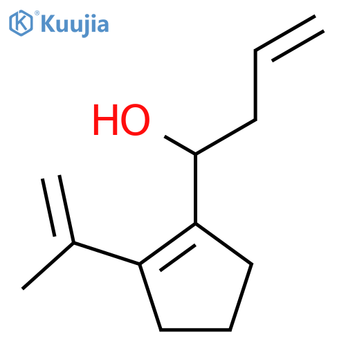 1-Cyclopentene-1-methanol, 2-(1-methylethenyl)-α-2-propen-1-yl- structure