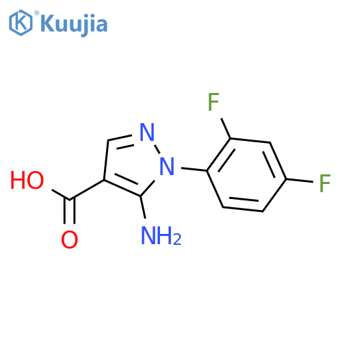 5-Amino-1-(2,4-difluorophenyl)-1H-pyrazole-4-carboxylic acid structure