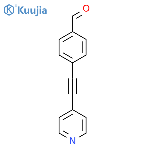 4-[2-(4-Pyridinyl)ethynyl]Benzaldehyde structure