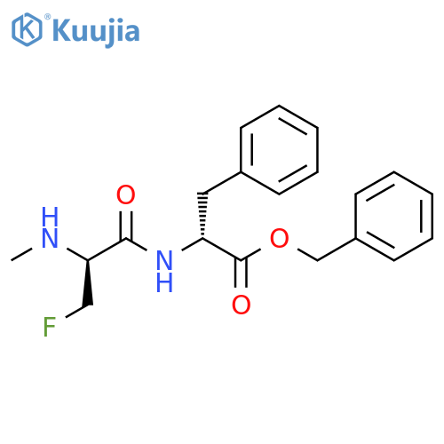D-Phenylalanine, 3-fluoro-N-methyl-D-alanyl-, phenylmethyl ester structure