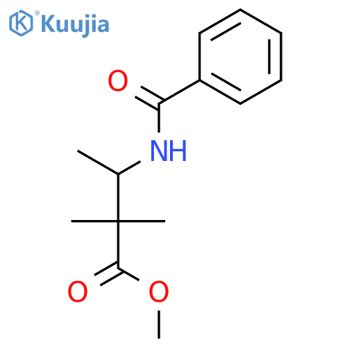 Butanoic acid, 3-(benzoylamino)-2,2-dimethyl-, methyl ester structure