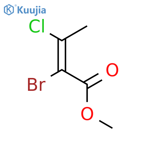 Methyl 2-bromo-3-chlorobut-2-enoate structure