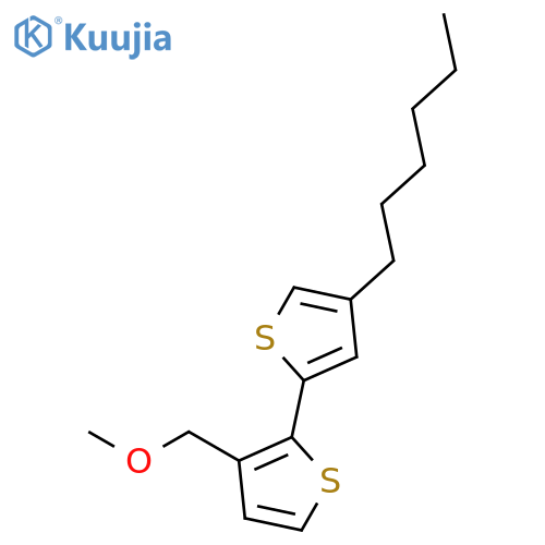 2,2'-Bithiophene, 4'-hexyl-3-(methoxymethyl)- structure