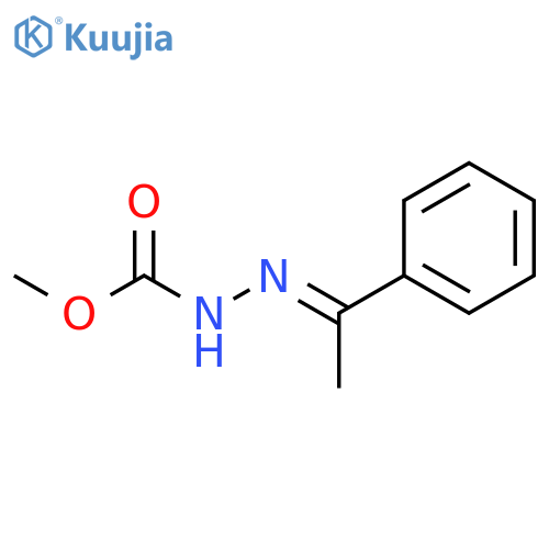 Hydrazinecarboxylic acid, (1-phenylethylidene)-, methyl ester structure