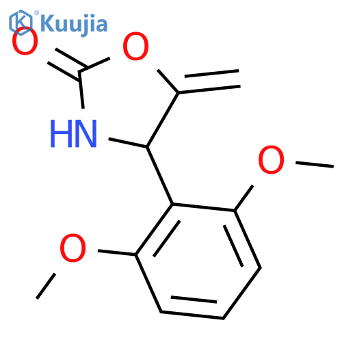 2-Oxazolidinone, 4-(2,6-dimethoxyphenyl)-5-methylene- structure
