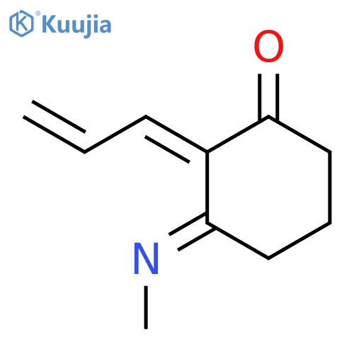 Cyclohexanone, 3-(methylimino)-2-(2-propen-1-ylidene)-, (2E)- structure