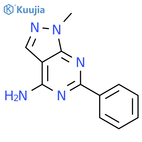 1-methyl-6-phenyl-1H-pyrazolo[3,4-d]pyrimidin-4-amine structure