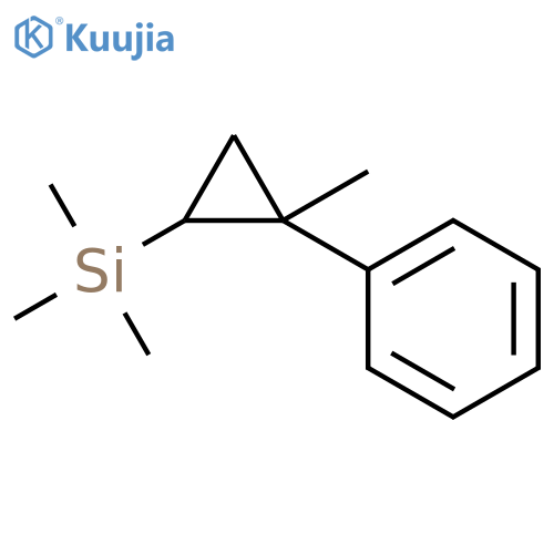 Benzene, [1-methyl-2-(trimethylsilyl)cyclopropyl]- structure