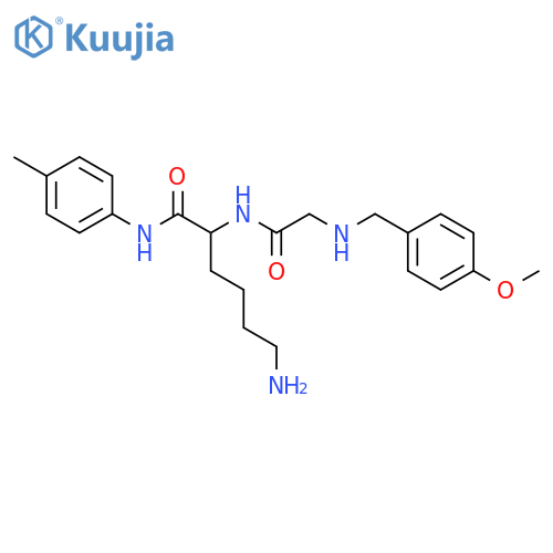 L-Lysinamide, N-[(4-methoxyphenyl)methyl]glycyl-N-(4-methylphenyl)- structure