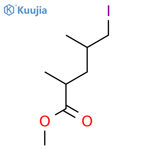 Pentanoic acid, 5-iodo-2,4-dimethyl-, methyl ester, (2S,4R)- structure