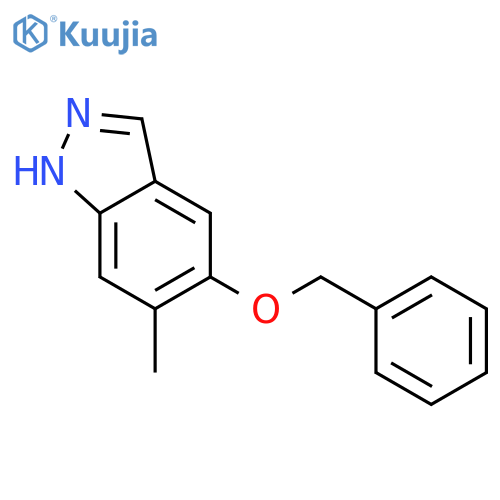 1H-Indazole, 6-methyl-5-(phenylmethoxy)- structure