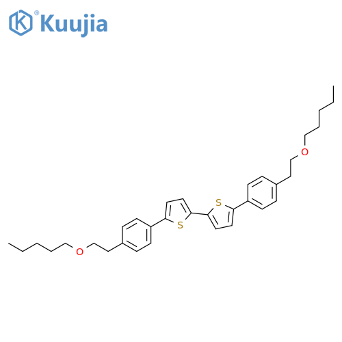 2,2'-Bithiophene, 5,5'-bis[4-[2-(pentyloxy)ethyl]phenyl]- structure