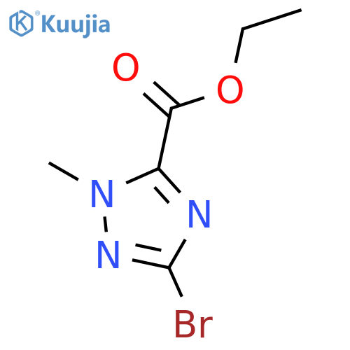 ethyl 3-bromo-1-methyl-1H-1,2,4-triazole-5-carboxylate structure
