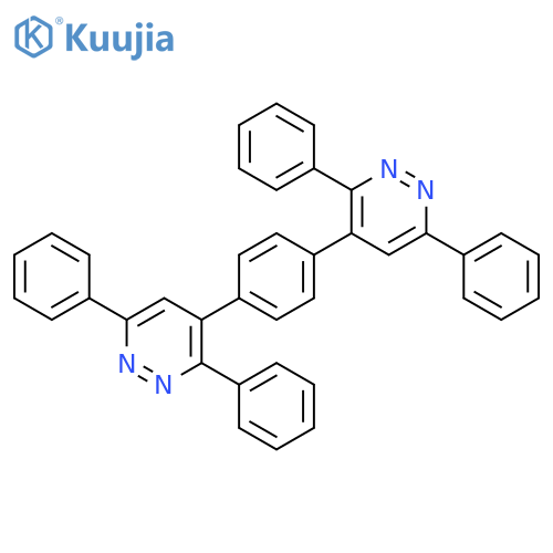 Pyridazine, 4-[4-(3,6-diphenyl-4-pyridazinyl)phenyl]-3,6-diphenyl- structure