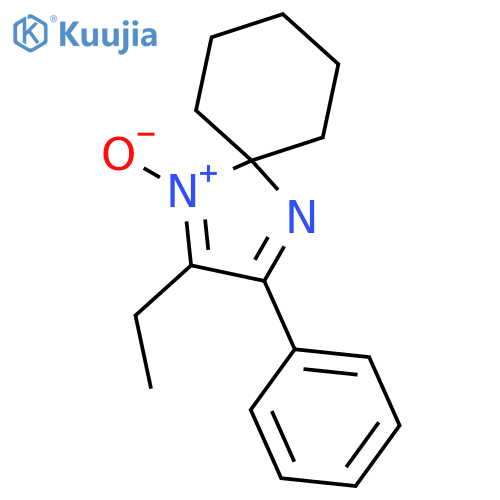 1,4-Diazaspiro[4.5]deca-1,3-diene, 2-ethyl-3-phenyl-, 1-oxide structure