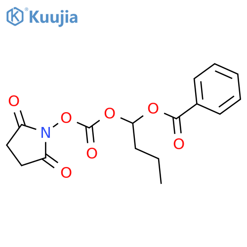 Carbonic acid, 1-(benzoyloxy)butyl 2,5-dioxo-1-pyrrolidinyl ester structure