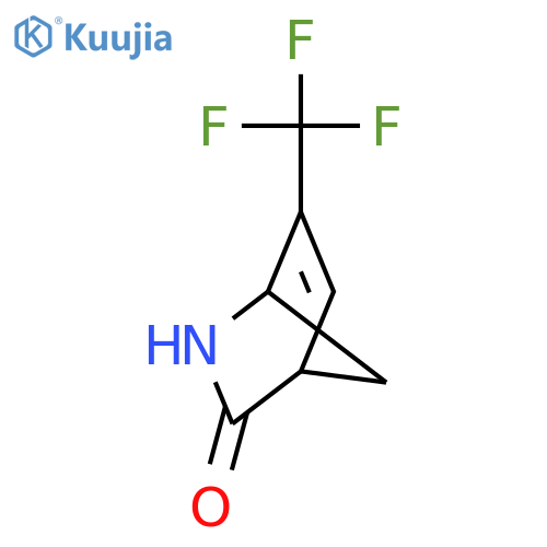 2-Azabicyclo[2.2.1]hept-5-en-3-one, 6-(trifluoromethyl)-, (1S,4R)- structure