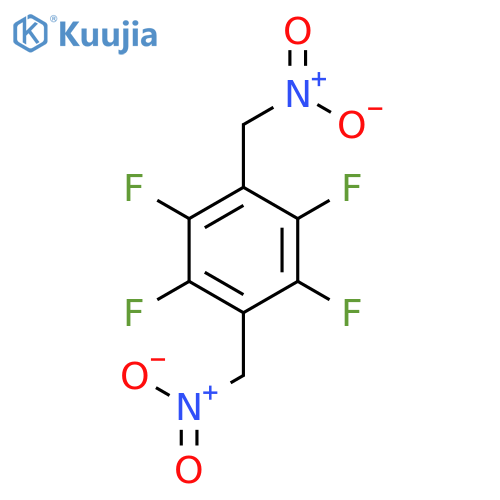 Benzene, 1,2,4,5-tetrafluoro-3,6-bis(nitromethyl)- structure
