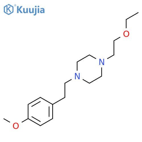 Piperazine, 1-(2-ethoxyethyl)-4-[2-(4-methoxyphenyl)ethyl]- structure
