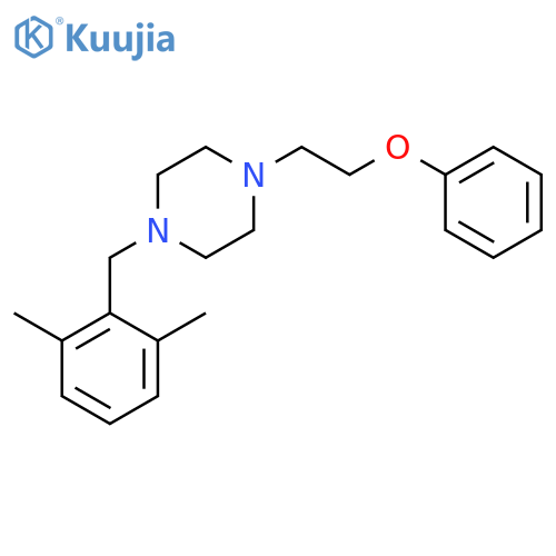 Piperazine, 1-[(2,6-dimethylphenyl)methyl]-4-(2-phenoxyethyl)- structure