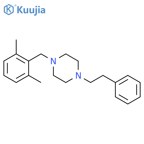 Piperazine, 1-[(2,6-dimethylphenyl)methyl]-4-(2-phenylethyl)- structure