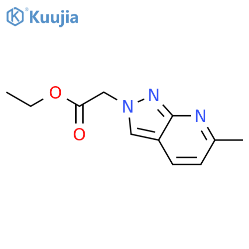 2H-Pyrazolo[3,4-b]pyridine-2-acetic acid, 6-methyl-, ethyl ester structure
