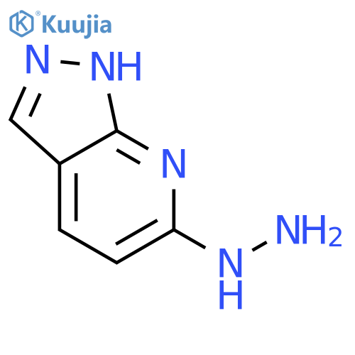 1H-pyrazolo3,4-bpyridin-6-ylhydrazine structure
