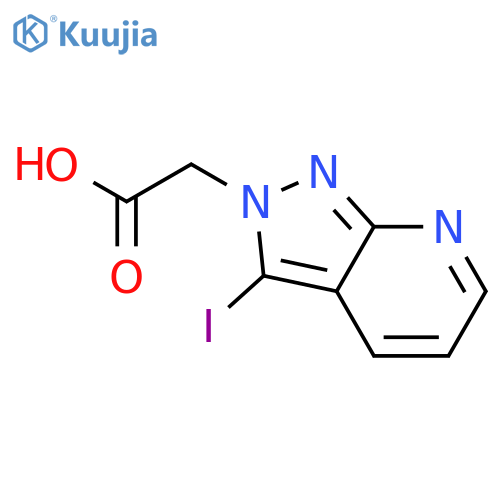 2H-Pyrazolo[3,4-b]pyridine-2-acetic acid, 3-iodo- structure