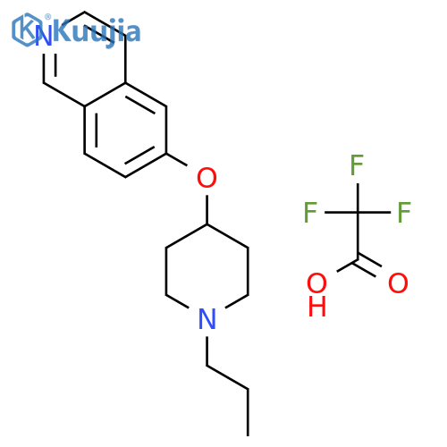 Isoquinoline, 6-[(1-propyl-4-piperidinyl)oxy]-, 2,2,2-trifluoroacetate (1:1) structure