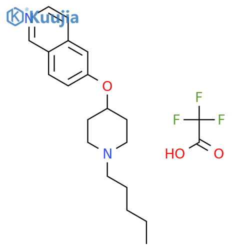 Isoquinoline, 6-[(1-pentyl-4-piperidinyl)oxy]-, 2,2,2-trifluoroacetate (1:1) structure
