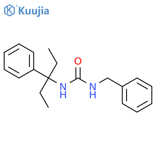 Urea, N-(1-ethyl-1-phenylpropyl)-N'-(phenylmethyl)- structure