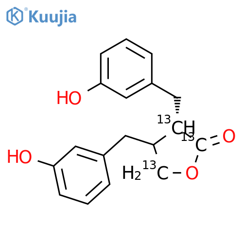 rac Enterolactone -13C3 structure