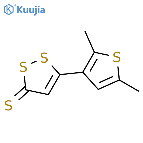 3H-1,2-Dithiole-3-thione, 5-(2,5-dimethyl-3-thienyl)- structure