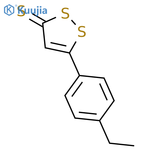 3H-1,2-Dithiole-3-thione, 5-(4-ethylphenyl)- structure