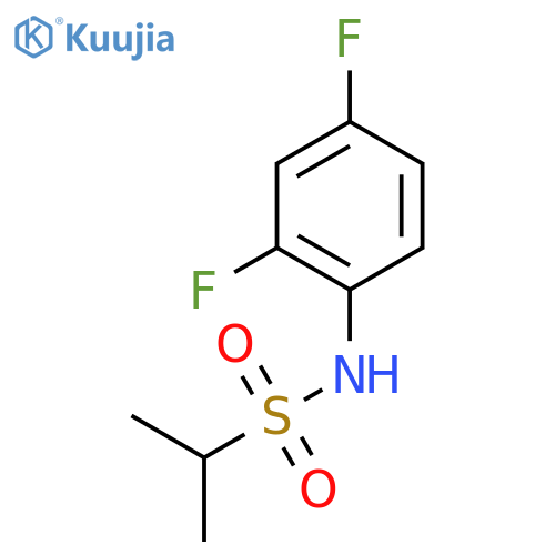 N-(2,4-difluorophenyl)propane-2-sulfonamide structure