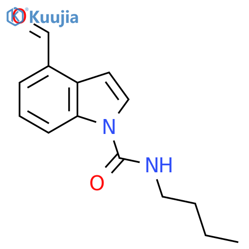 4-Formyl-indole-1-carboxylic acid butylamide structure