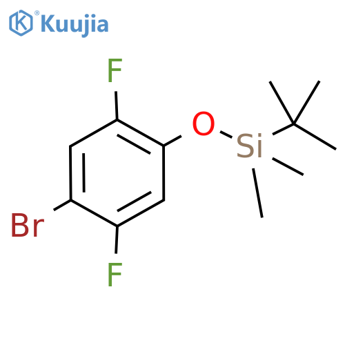 (4-Bromo-2,5-difluoro-phenoxy)-tert-butyl-dimethyl-silane structure