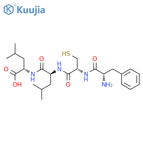 L-Leucine, L-phenylalanyl-L-cysteinyl-L-leucyl- structure