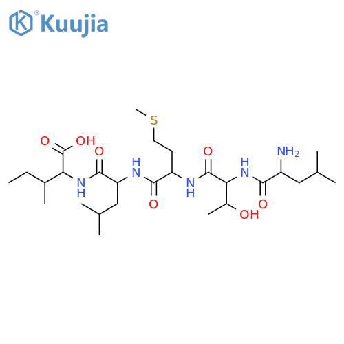 L-Isoleucine, L-leucyl-L-threonyl-L-methionyl-L-leucyl- structure