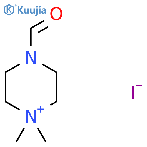Piperazinium, 4-formyl-1,1-dimethyl-, iodide structure