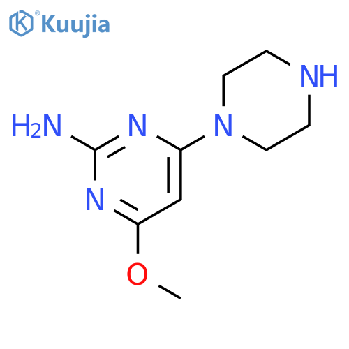 4-methoxy-6-(1-piperazinyl)-2-Pyrimidinamine structure