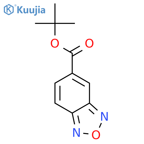 2,1,3-Benzoxadiazole-5-carboxylic acid, 1,1-dimethylethyl ester structure