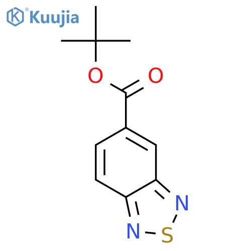 2,1,3-Benzothiadiazole-5-carboxylic acid, 1,1-dimethylethyl ester structure