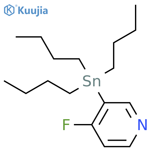 4-Fluoro-3-(tributylstannyl)pyridine structure