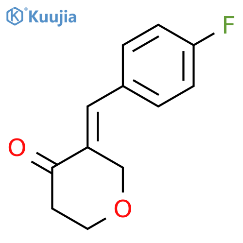 4H-Pyran-4-one, 3-[(4-fluorophenyl)methylene]tetrahydro- structure