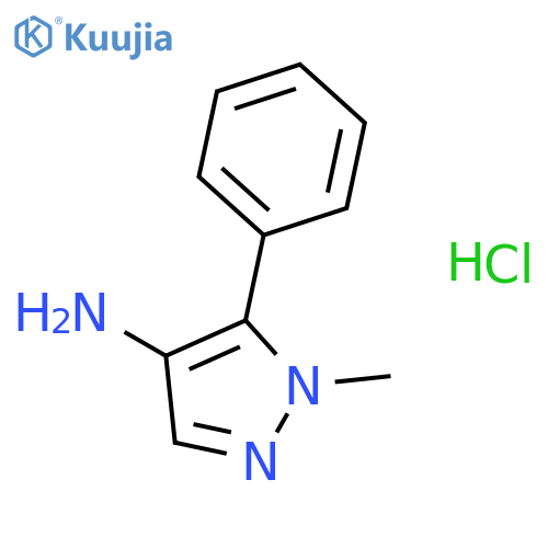 1-methyl-5-phenyl-1H-pyrazol-4-amine hydrochloride structure